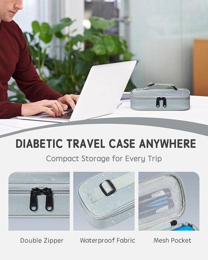 Insulin Vial Cooler Travel Case TSA Approved 300g Reusable Ice Brick Insulin - Image 6