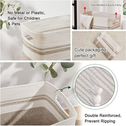 OIAHOMY 91L Laundry Hamper, XXXLarge Laundry Basket, Collapsible Cotton Rope - Image 4
