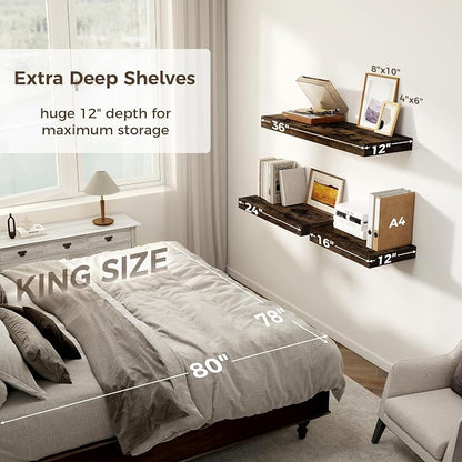 12 Inch Deep Floating Shelves, 16 x 12 Floating Shelf - Image 6