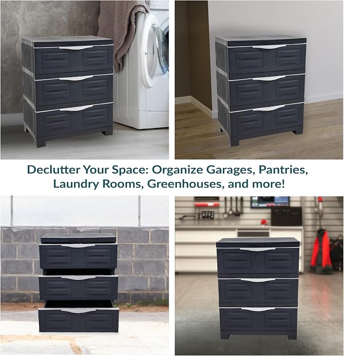 Sunnydaze 3-Tier Storage Cabinet - Image 5