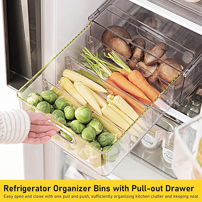 4 Pack Refrigerator Organizer Bins - Image 2