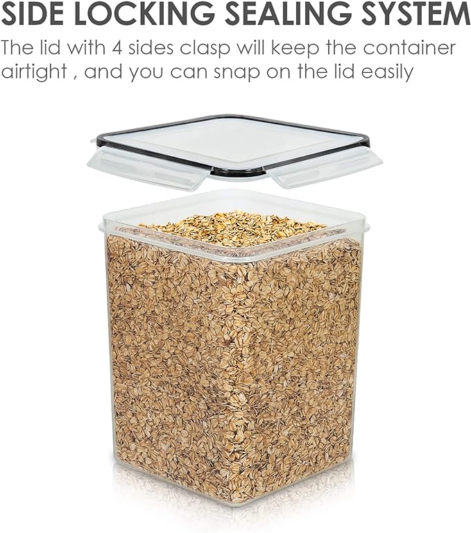 Vtopmart 4 PCS Large Food Storage Containers 5.2L / 175oz, 4 Pieces BPA Free - Image 4