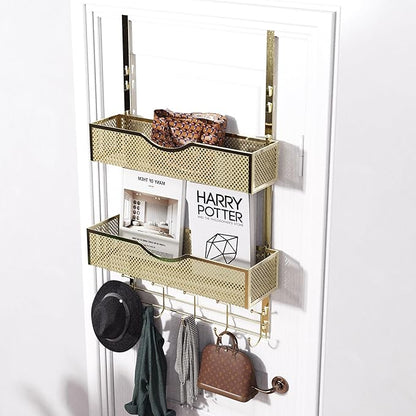 BRENNHOLZ Over The Door Hooks Organizer, Coat Rack - Image 3