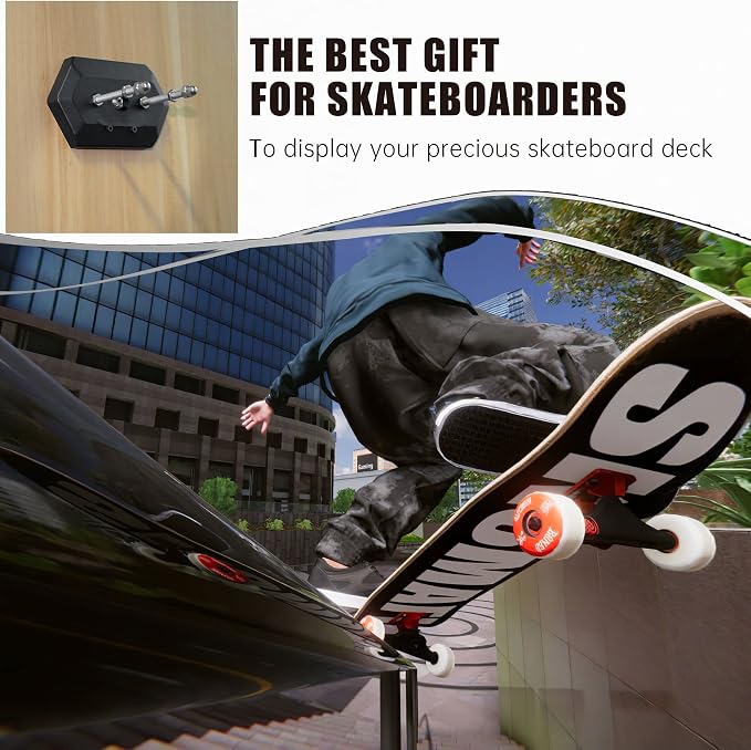 Hikeen Skateboard Wall Mount Skateboard Hanger - Image 4