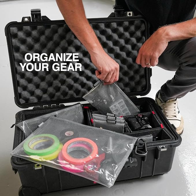 GOBAGS Air Production Extra-Small Clear Zipper Pouch – Cable Organizer & Travel - Image 3