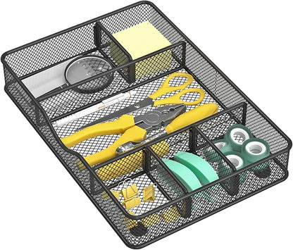 Desk Drawer Organizer Tray, Metal Mesh Drawer Organizer - Image 5