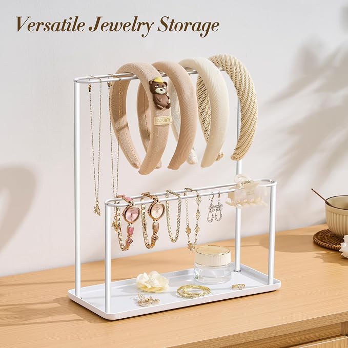Headband Holder Organizer Metal 2-Tier - Image 2