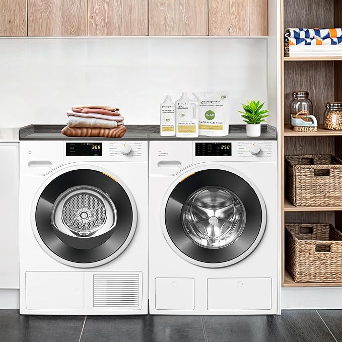 Royxen Washer Dryer Countertop, 27.4" x 54" Wood Universal Fit, Washer Dryer - Image 2
