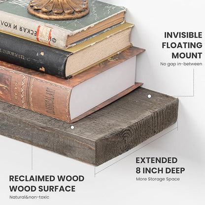 Solid Wood Floating Shelves - Image 4