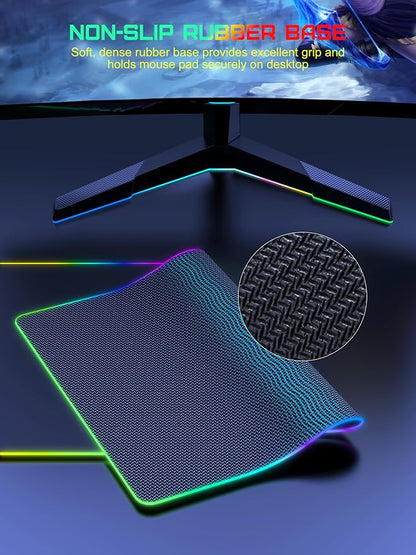 TopMade Wireless Charging Mouse Pad, RGB Gaming Mousepad, 35.4" x 15.8" Extra - Image 6