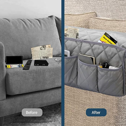 MEHIDFY Armchair Caddy, Waterproof Sofa Armrest Organizer, Non Slip Recliner - Image 4