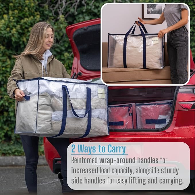 VENO 2 Pack Moving Bags and Large Christmas Storage Bins - Image 7