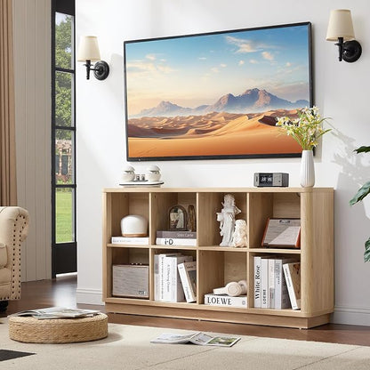 8 Cube Storage Book Shelf, Floor Standing Wooden Cubby Bookcase - Image 7