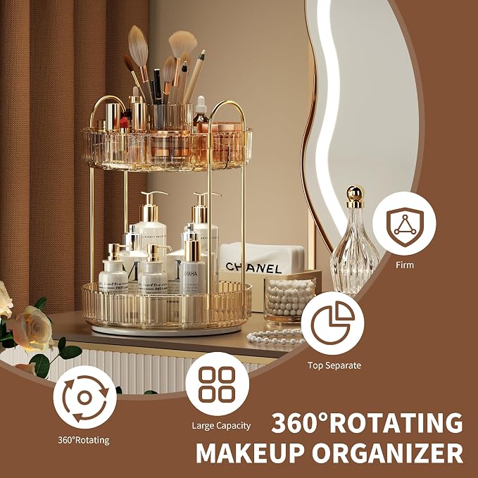 YCIA&DONE Rotating Makeup Organizer - Image 4