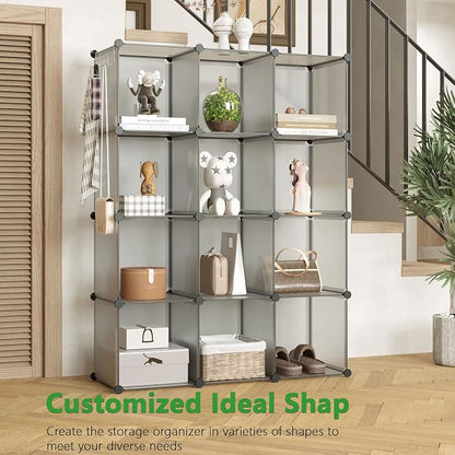 C&AHOME Cube Storage Organizer, 12-Cube Shelves Units, Closet Cabinet, DIY - Image 4