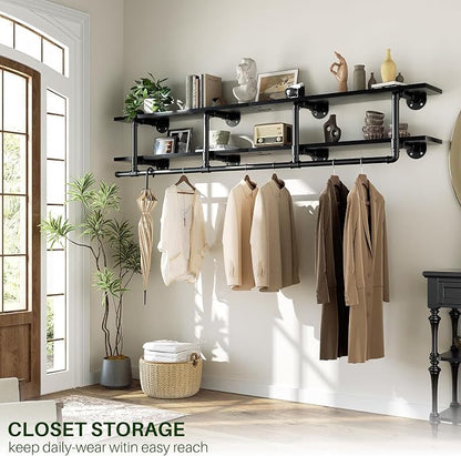 Aheaplus Industrial Pipe Clothes Rack - Image 6