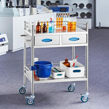 VEVOR Lab Serving Cart Utility Cart Stainless Steel Medical Cart - Image 8