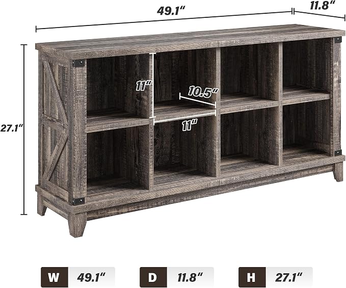 EnHomee 8 Cube Storage Organizer and Shelves, Cube Shelf Bookshelf - Image 3