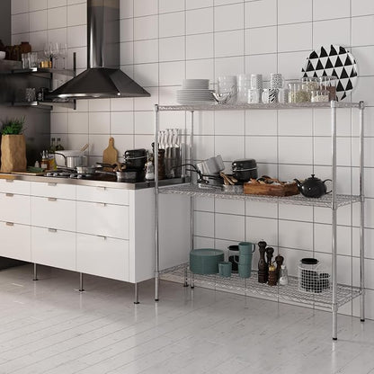 18" Deep x 54" Wide x 54" Height Wire Shelving Kit | 3-Tier | NSF Commercial - Image 5