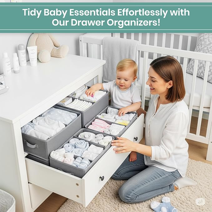 RFAQK 18 Pack Drawer Organizer Clothes-3 Sizes Dresser Organizer - Image 5