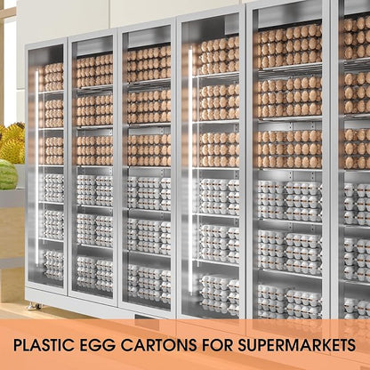 100 Pack Egg Cartons Cheap Bulk 12 Count Clear Plastic Egg Containers - Image 8