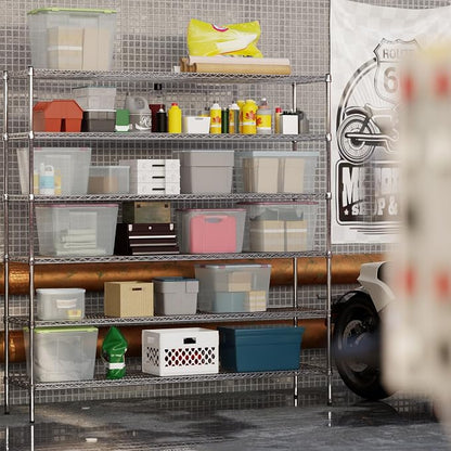 18" Deep x 72" Wide x 74" Height Wire Shelving Kit | 6-Tier | NSF Commercial - Image 6