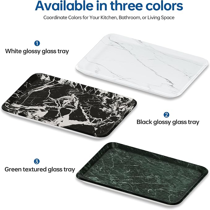 Vanity Decorative Tray, Bathroom & Countertop Organizer - Image 6
