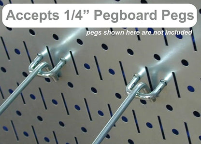 Wall Control 30-WRK-400RB Standard Workbench Metal Pegboard Tool Organizer - Image 3