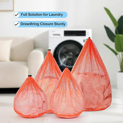 4Pcs Mesh Laundry Bags Washing Machine Mesh Wash Bags - Image 3