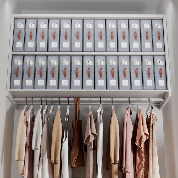 4 Pack Bed Sheet Storage Organizers- Premium Fabric Closet Organizer - Image 7