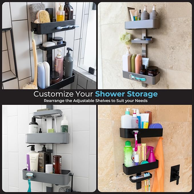 Rust Resistant Hygienic Shower Caddy – Hanging Bathroom Organizer - Image 5