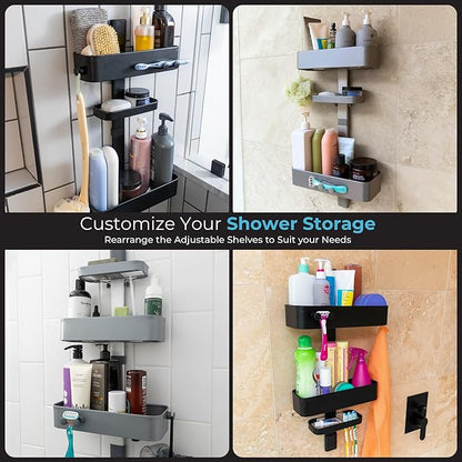 Rust Resistant Hygienic Shower Caddy – Hanging Bathroom Organizer - Image 5