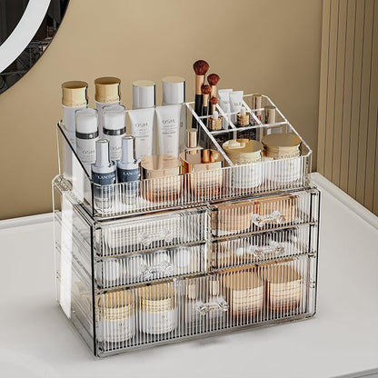 ZHIAI Stackable Organizer, Acrylic Cosmetic Organizer - Image 2