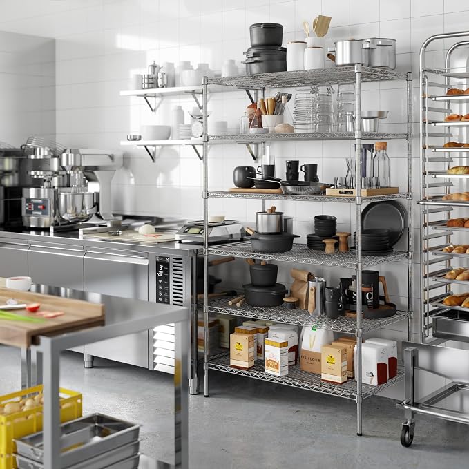 24" Deep x 42" Wide x 74" Height Wire Shelving Kit | 6-Tier | NSF Commercial - Image 5