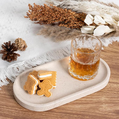 Koville Natural Marble Tray for Bathroom, Vanity Decorative Marble Trays for - Image 5