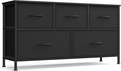 SONGMICS Dresser for Bedroom, Chest of Drawers, TV Stand, 5 Non-Woven Fabric by SONGMICSbySONGMICSHOME