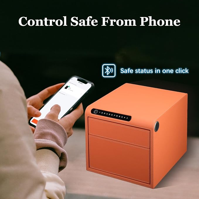 Jewelry Safe with Drawers，Biometric Fingerprint safe, Slide-Away Handgun Safe - Image 3
