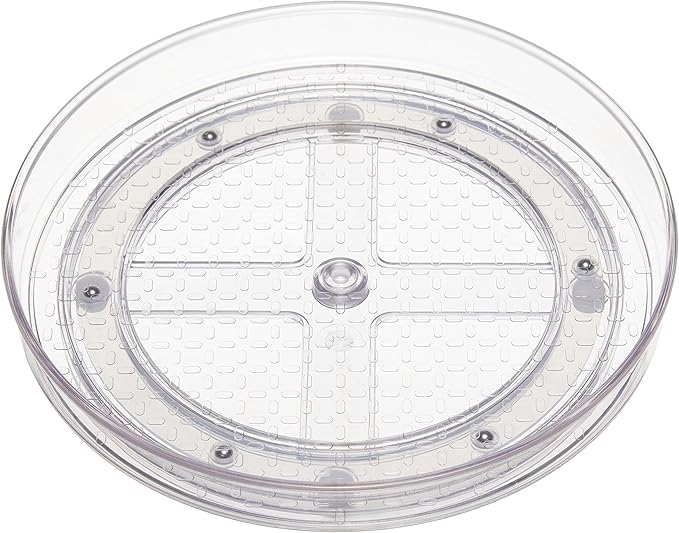 Amazon Basics Clear Lazy Suzan Turntable Organizer by AmazonBasics