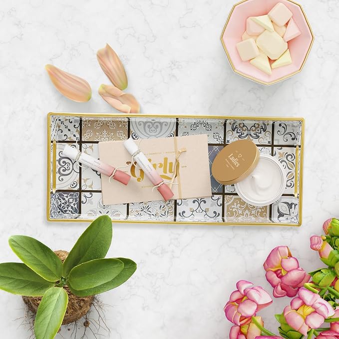 Bathroom Vanity Tray for Countertop, Small Plastic Toilet Tank Tray Versatile - Image 5
