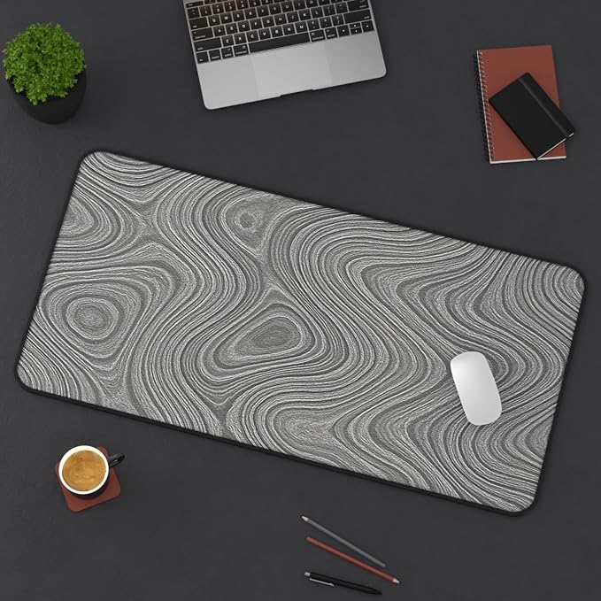 Brushed Metal Texture Desk Mat - Image 3