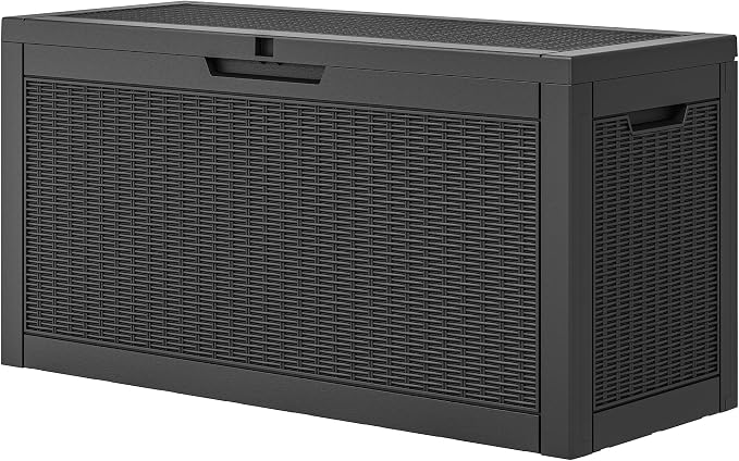 Outdoor Storage Box, Resin Deck Boxes Indoor and outdoor, Waterproof Storage - Image 6