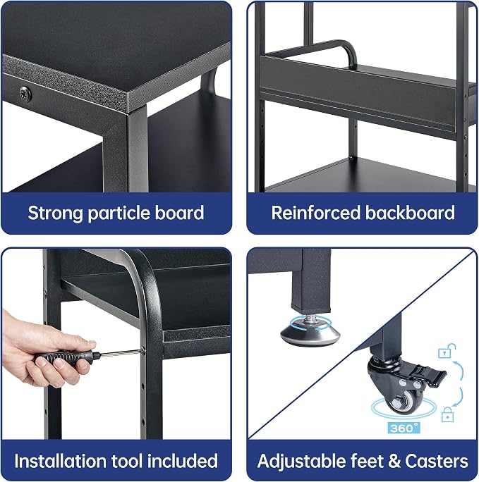32.3" x 18.9" Extra Large Printer Stand Table - Image 8
