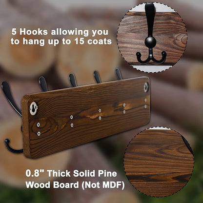 Dseap Coat Rack Wall Mount - Image 8