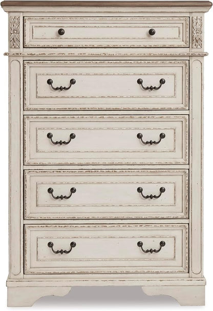 Signature Design by Ashley Realyn French Country 5 Drawer Chest, Tipover - Image 8