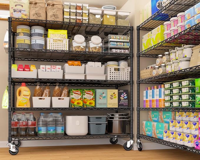 PrimeZone 2 Packs 48" W x 24" D x 81" H Heavy Duty Wire Storage Shelves - Image 9