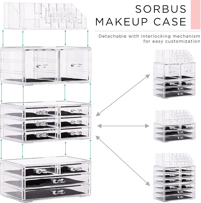 Sorbus Large Makeup Organizer - Image 2