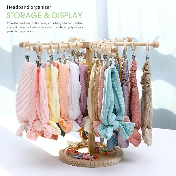 POVETIRE Headband Holder Bow Organizer - Image 7