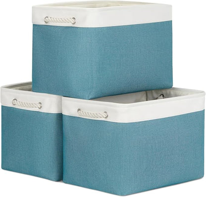 Bidtakay Large Storage Baskets for Shelves 3 Pack 16x11.8x11.8 Inch Storage by BidtakayBaskets