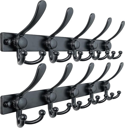 Dseap Coat Rack Wall Mount 2.0 Pro: Heavy Duty 300% Thicker, Stainless Steel by Dseap