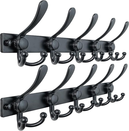 Dseap Coat Rack Wall Mount 2.0 Pro: Heavy Duty 300% Thicker, Stainless Steel by Dseap
